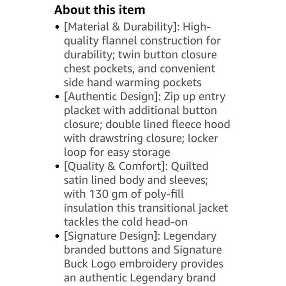 New! Legendary Whitetails Men's Maplewood Hooded Shirt Jacket  size small - Picture 14 of 14